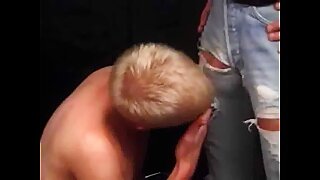 Big Cock in ripped jeans