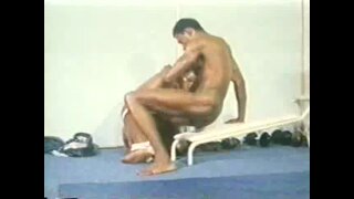 classic black bare back