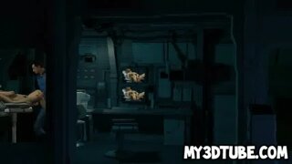 3D blonde gets toyed and fucked by a big cock