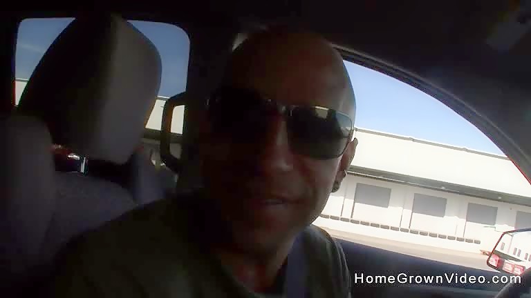 Brunette with big tits and a camel toe gets picked up