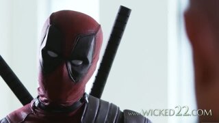 Busty Spiderman babe from Deadpool parody banged really hard