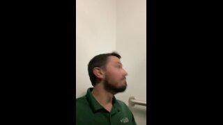 At work again