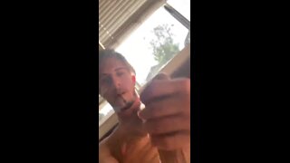 Hot hunk smoking