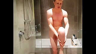 Big Cock shower jerk