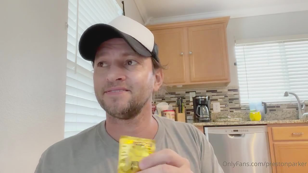 Preston plays with a rubber