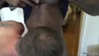 Straight Guy Fucked by 2 BLACK MONSTER COCKS