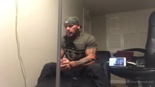 Straight Stud Plays With His Big Fat Cock & Blows a Load
