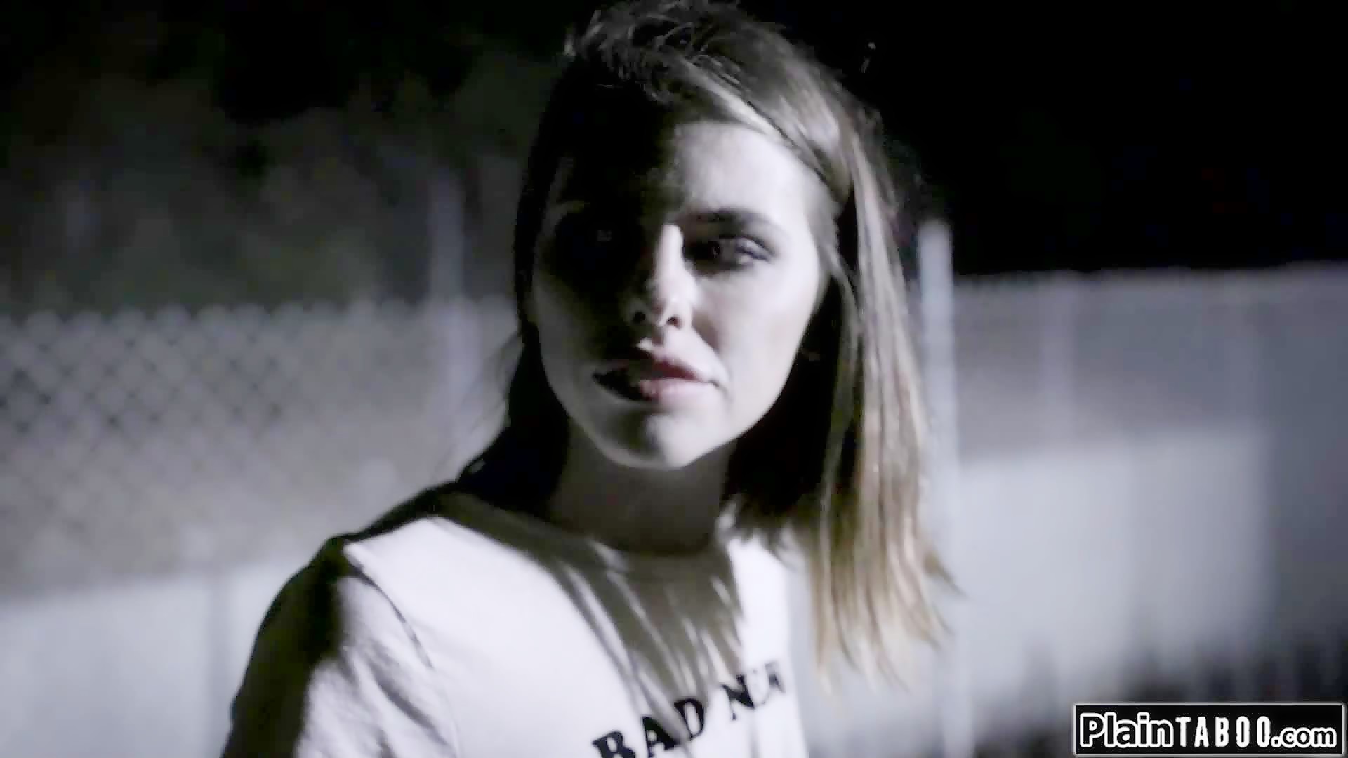 Brunette finds herself trapped in a stable with another teen