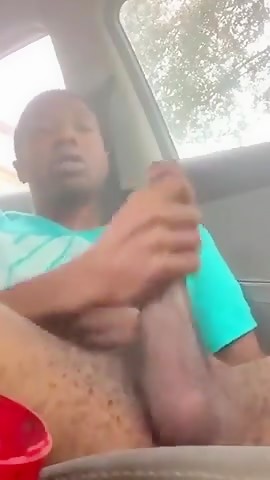 Young black wanking