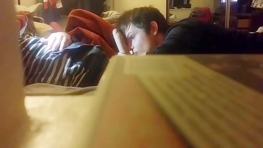 Sucking in bed