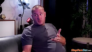 I bet I can suck off you big cock better than my mum stepdad