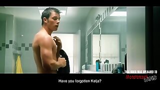 He can’t stop starring at a guy’s monstercock (mainstream movie)