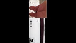 Denise Dube fat ass and ID card exposed