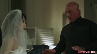 Wife getting fucked by husbands stepdad