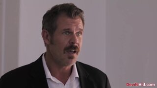 Nanny fucked by boss while having shower