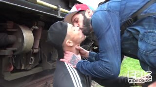 Loaded in a train