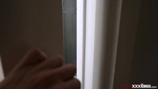 Stepmom lets stepson touch her big tits