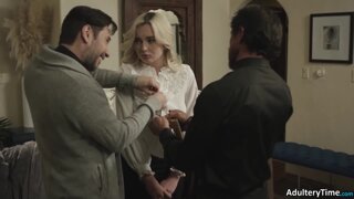 Lustful Young Girl Lexi Lore Gets Spitroasted By 3 Older Sinful Priests