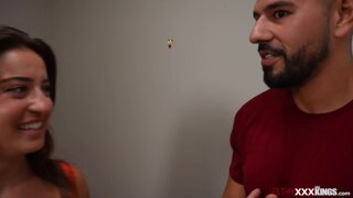 Girlfriend sharing her bf with stepsis